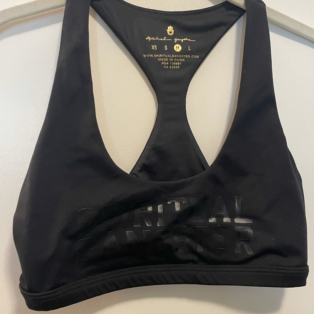 Spiritual Gangster sports bra. Sz Md. Never worn.